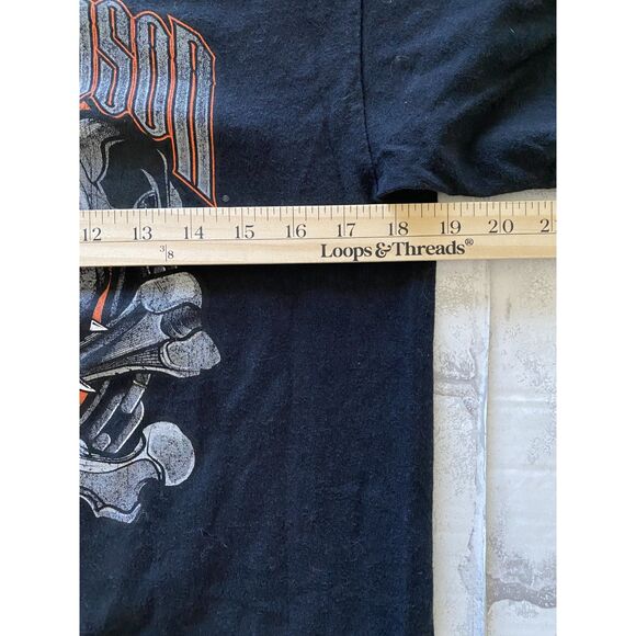 Harley Davidson Black Cancun Mexico Lizzard Dog Short Sleeve Tee Shirt No Sz Tag - Picture 5 of 7